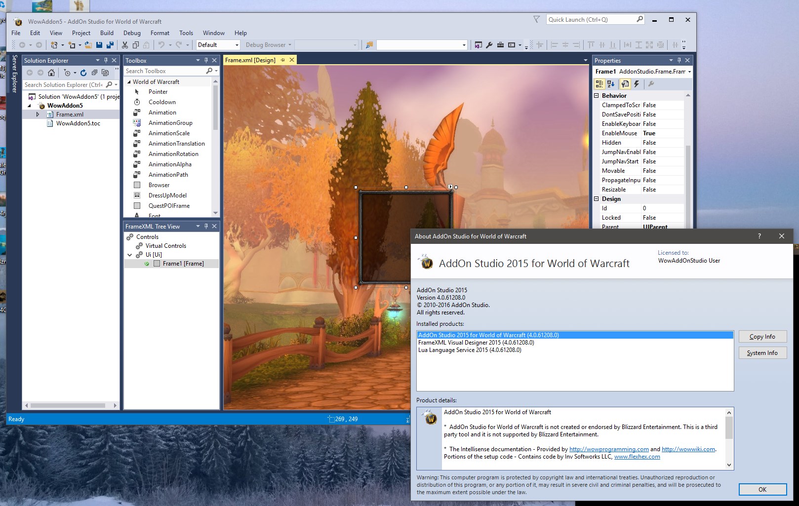 AddOn Studio for World of Warcraft